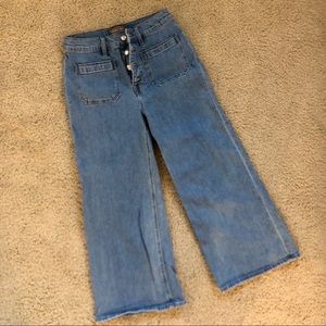 J Crew Point Sur Wide Leg Crop